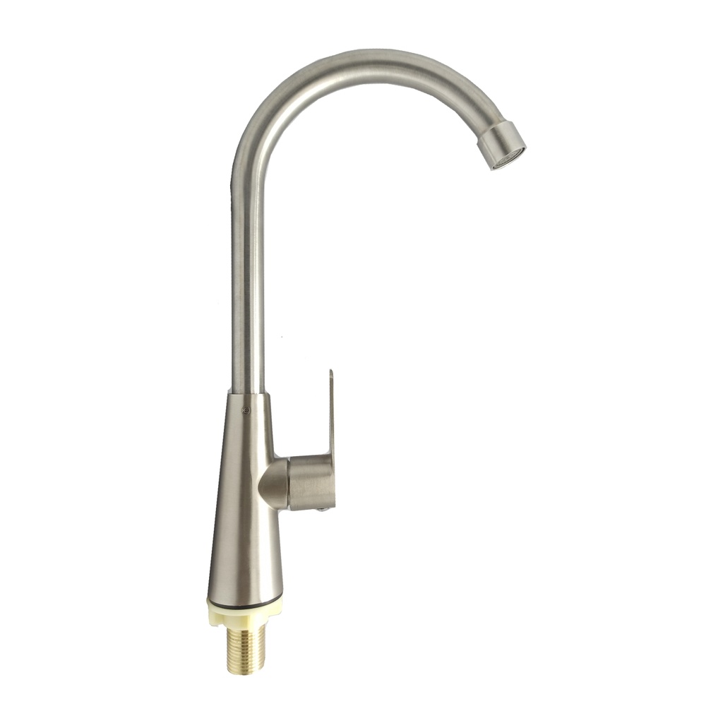 777 GRIFERIA CUELLO CISNE 8" ACERO INOX