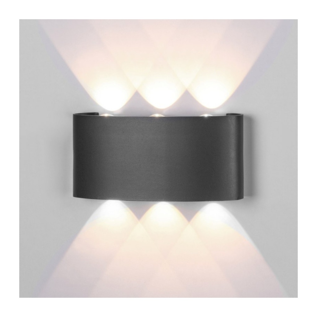 777 LAMPARA PARED LED DECORATIVA 6W 3CABEZ SLIDE BLANCO