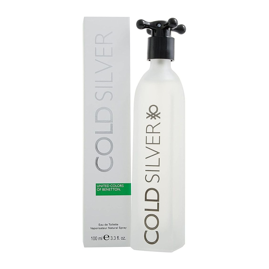 BENETTON COLD SILVER 100ML. CAB.