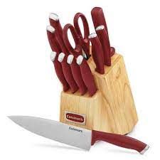 CUISINART JUEGO DE CUCHILLOS 12 PIEZAS ROJO