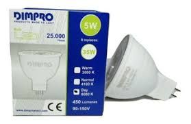 DIMPRO BOM DICROICO 5W 3K 90/150V