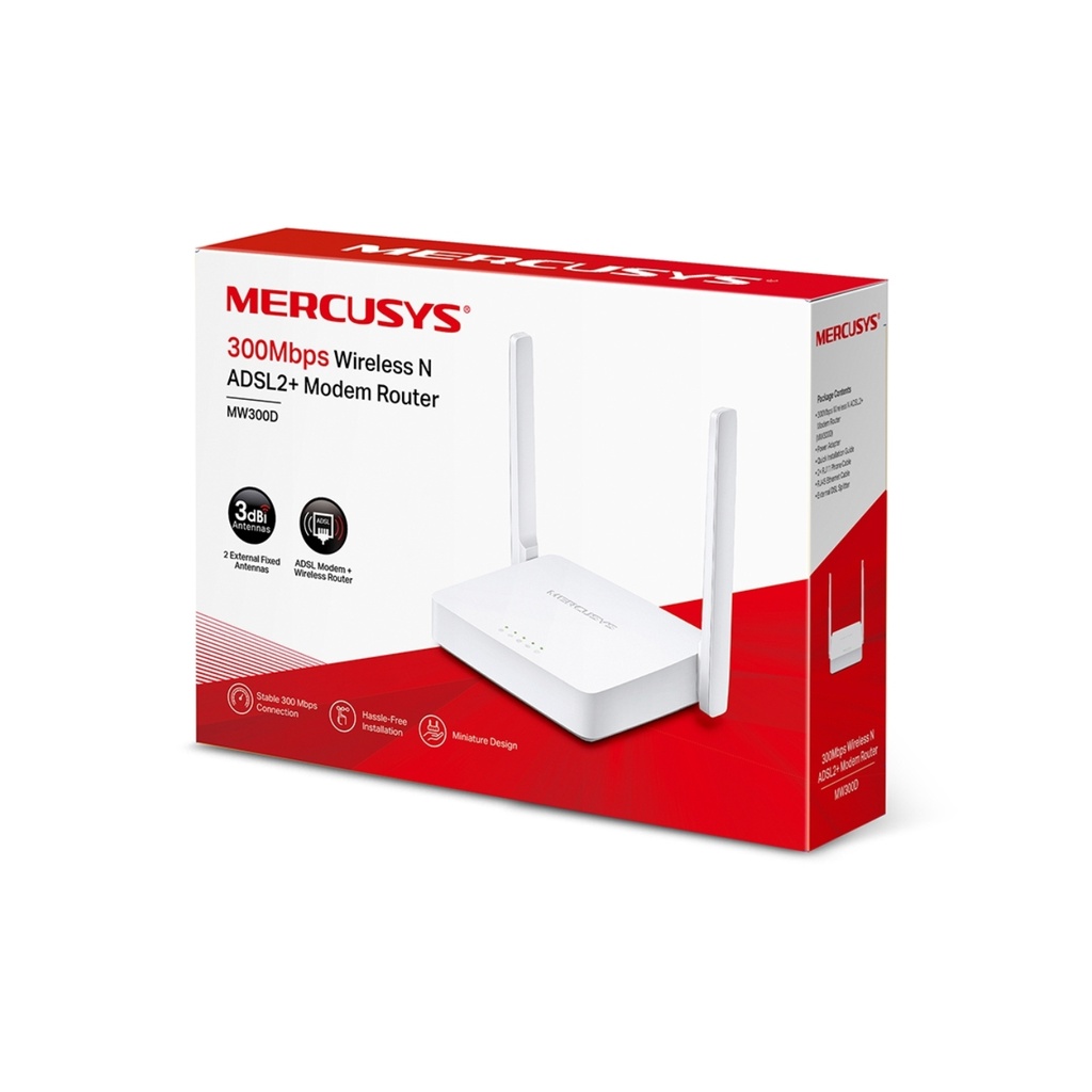 MERCUSYS MODEM ROUTER 300MBPS 2 ANT