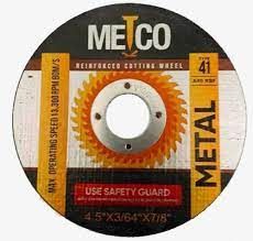 METCO DISCO DESBASTE 4 1/2 x 1/4 x 7/8 CURVO