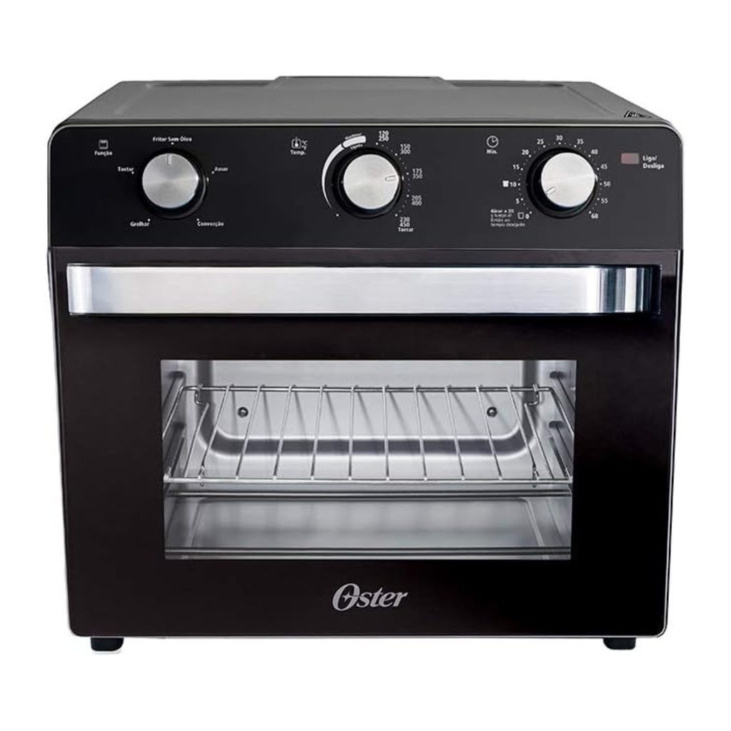 OSTER HORNO Y FREIDOR DE AIRE, NEGRO