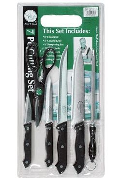 SET DE CUCHILLOS 7 PCS PLAYERO VERDE