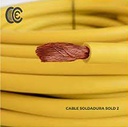 CABLESCA CABLE SOLDADURA 4AWG AMARILLO C-MT