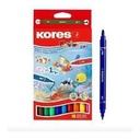 KORES PLUMON ESCOLAR 2 EN 1 KORELLO 10 COLORES